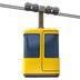 Bagaimana Aerial Tramway emoji terlihat di Apple.