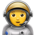 Bagaimana Astronaut emoji terlihat di Apple.