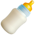 Bagaimana Baby Bottle emoji terlihat di Apple.