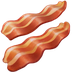 Bagaimana Bacon emoji terlihat di Apple.