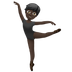 Wie Balletttänzerin: dunkle Hautfarbe Emoji auf Apple aussieht.