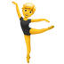 Wie Balletttänzerin Emoji auf Apple aussieht.