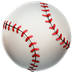 Bagaimana Baseball emoji terlihat di Apple.