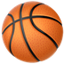 Bagaimana Basketball emoji terlihat di Apple.