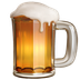 Bagaimana Beer Mug emoji terlihat di Apple.