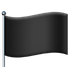 黒旗の絵文字がAppleでどのように見えるか。