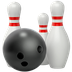 Bagaimana Bowling emoji terlihat di Apple.