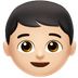 Bagaimana Boy: Light Skin Tone emoji terlihat di Apple.