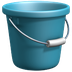 Bagaimana Bucket emoji terlihat di Apple.