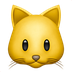 Bagaimana Cat Face emoji terlihat di Apple.