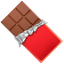 Bagaimana Chocolate Bar emoji terlihat di Apple.