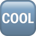 Bagaimana COOL Button emoji terlihat di Apple.