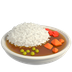 Bagaimana Curry Rice emoji terlihat di Apple.