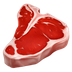 Bagaimana Cut of Meat emoji terlihat di Apple.