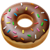 Bagaimana emoji Donat kelihatan di Apple.