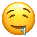 איך פרצוף מזיל ריר emoji נראה על Apple.