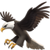 Bagaimana Eagle emoji terlihat di Apple.