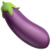 Bagaimana Eggplant emoji terlihat di Apple.