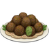 Bagaimana emoji Falafel kelihatan di Apple.