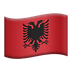 Bagaimana Flag: Albania emoji terlihat di Apple.