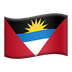 Bagaimana Flag: Antigua & Barbuda emoji terlihat di Apple.