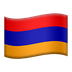 Bagaimana Flag: Armenia emoji terlihat di Apple.