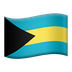 Bagaimana emoji Bendera: Bahamas kelihatan di Apple.