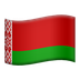 Bagaimana Flag: Belarus emoji terlihat di Apple.