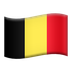 Bagaimana emoji Bendera: Belgium kelihatan di Apple.