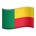 Bagaimana Flag: Benin emoji terlihat di Apple.