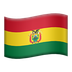 Bagaimana emoji Bendera: Bolivia kelihatan di Apple.