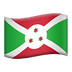 Bagaimana Flag: Burundi emoji terlihat di Apple.