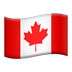 Bagaimana Flag: Canada emoji terlihat di Apple.