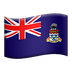 Bagaimana Flag: Cayman Islands emoji terlihat di Apple.