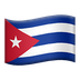 Bagaimana Flag: Cuba emoji terlihat di Apple.