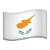 Bagaimana emoji Bendera: Cyprus kelihatan di Apple.