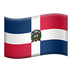 Bagaimana Flag: Dominican Republic emoji terlihat di Apple.