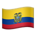 Bagaimana Flag: Ecuador emoji terlihat di Apple.