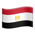 Bagaimana Flag: Egypt emoji terlihat di Apple.