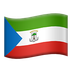 Bagaimana Flag: Equatorial Guinea emoji terlihat di Apple.