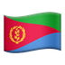 Bagaimana Flag: Eritrea emoji terlihat di Apple.