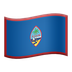 Bagaimana emoji Bendera: Guam kelihatan di Apple.