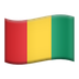 Bagaimana Flag: Guinea emoji terlihat di Apple.