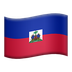 Bagaimana Flag: Haiti emoji terlihat di Apple.