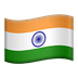 Bagaimana Flag: India emoji terlihat di Apple.