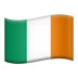 Bagaimana emoji Bendera: Ireland kelihatan di Apple.