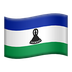 Bagaimana emoji Bendera: Lesotho kelihatan di Apple.