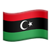 Bagaimana Flag: Libya emoji terlihat di Apple.