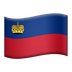 Bagaimana Flag: Liechtenstein emoji terlihat di Apple.