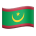 Bagaimana Flag: Mauritania emoji terlihat di Apple.